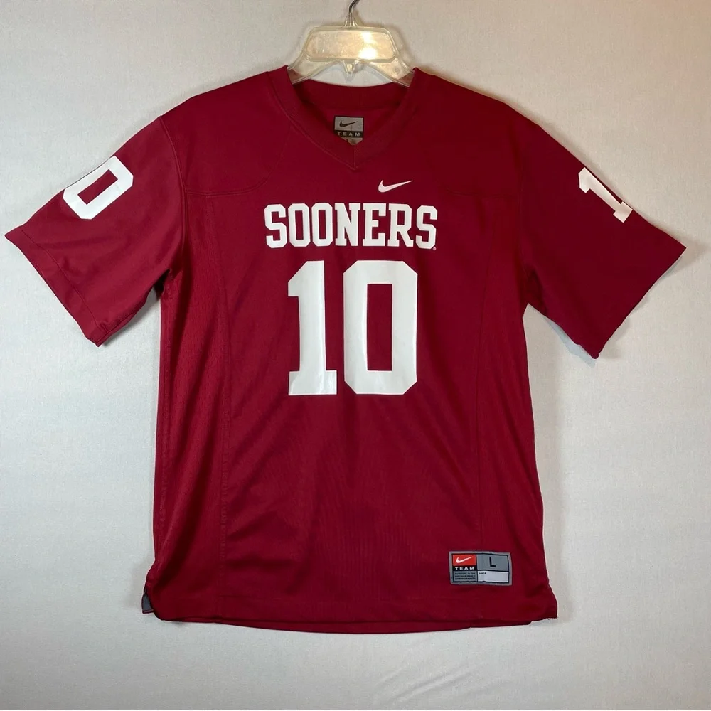 Nike Team Oklahoma Sooners #10 Football Jersey Youth Large